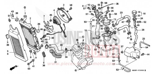 RADIATOR VT600CX de 1999