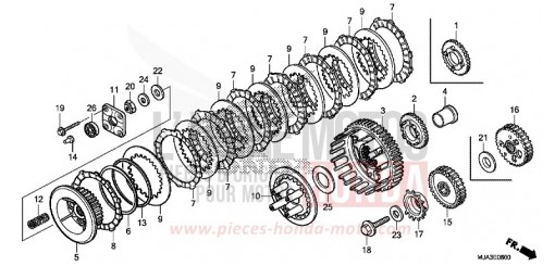 CLUTCH VT750C2SD de 2013