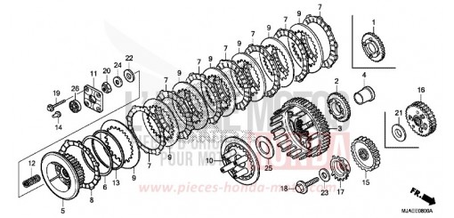 CLUTCH VT750C2SE de 2014