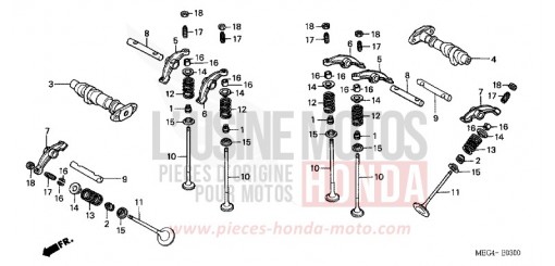 CAMSHAFT/VALVE VT750C5 de 2005
