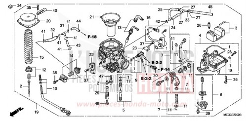 CARBURETOR VT750C5 de 2005