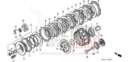 CLUTCH VT750C7 de 2007