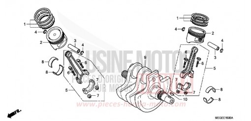 CRANKSHAFT VT750C8 de 2008