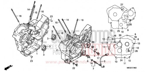 CRANKCASE VT750C9 de 2009