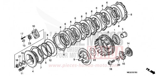 CLUTCH VT750CA8 de 2008