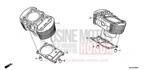 CYLINDER VT750CSC de 2012