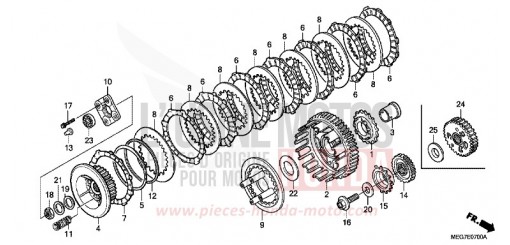 CLUTCH VT750CSC de 2012