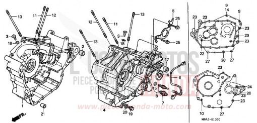 CRANKCASE VT750CW de 1998