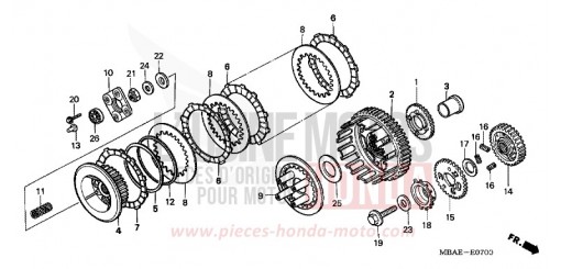 CLUTCH VT750CY de 2000