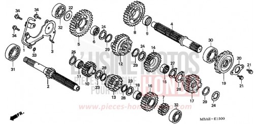 TRANSMISSION VT750CY de 2000
