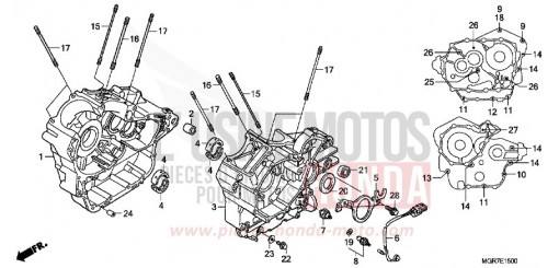 CRANKCASE VT750SB de 2011