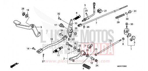 PEDAL VT750SB de 2011