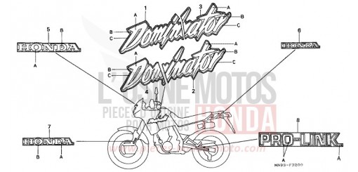 STRISCIA/MARCHIO NX650J di 1988