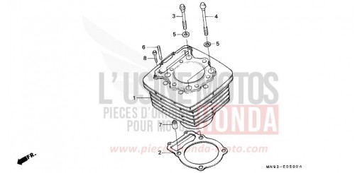 CYLINDER NX650L de 1990