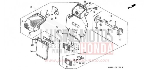 TAILLIGHT NX650L de 1990