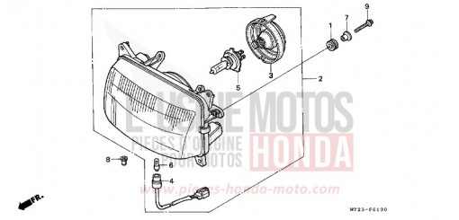 HEADLIGHT NX650N de 1992