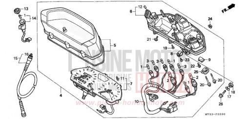 CONTACHILOMETRI NX650N di 1992