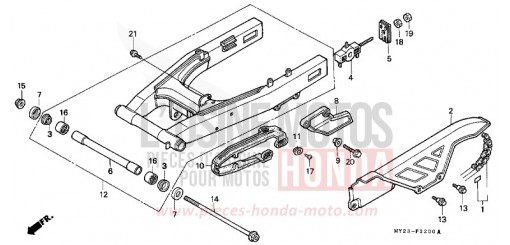 SWINGARM NX650P de 1993