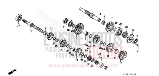 TRANSMISSION NX650R de 1994