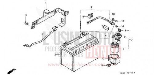 BATTERIA NX650R di 1994
