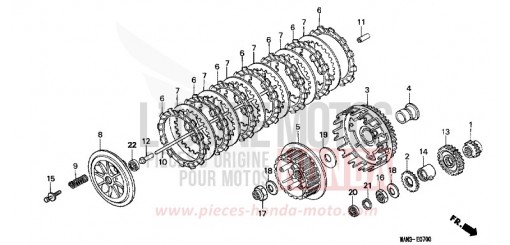 CLUTCH NX650S de 1995