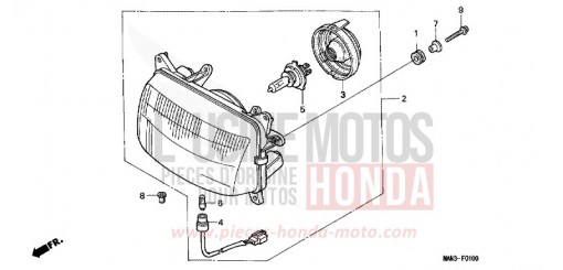 HEADLIGHT NX650T de 1996