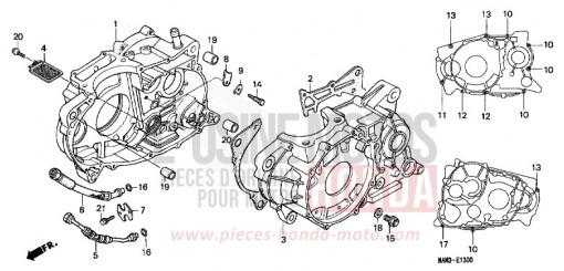CRANKCASE NX650T de 1996