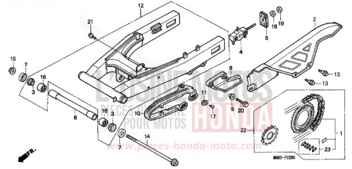SWINGARM NX650V de 1997