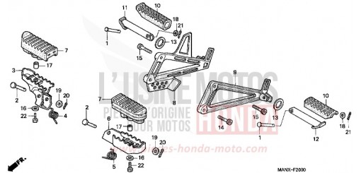 PEDANA NX650X di 1999