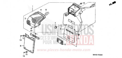 TAILLIGHT NX650X de 1999