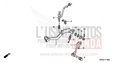 PEDALE NX650X di 1999