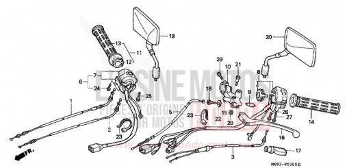 SWITCH/CABLE NTV650P de 1993