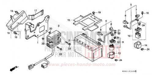 BATTERY NTV650P de 1993