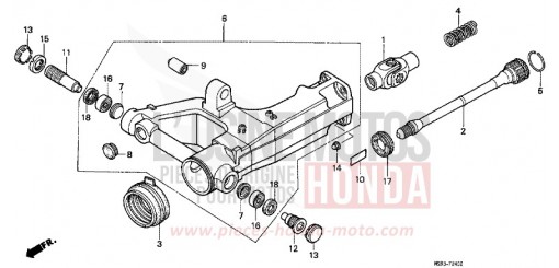 SWINGARM NTV650P de 1993