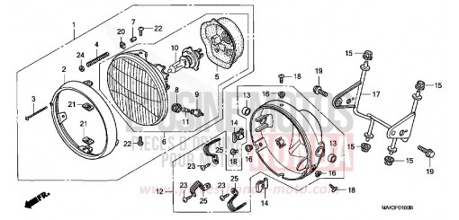 HEADLIGHT SLR650V de 1997