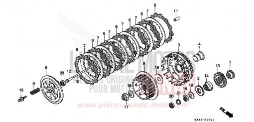 CLUTCH SLR650V de 1997