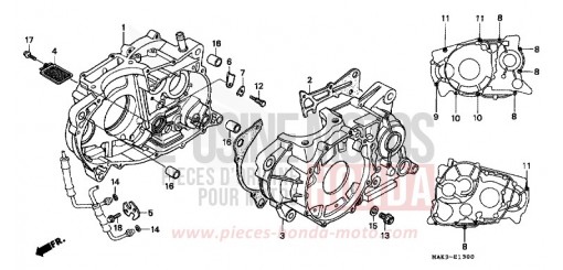 CRANKCASE SLR650V de 1997