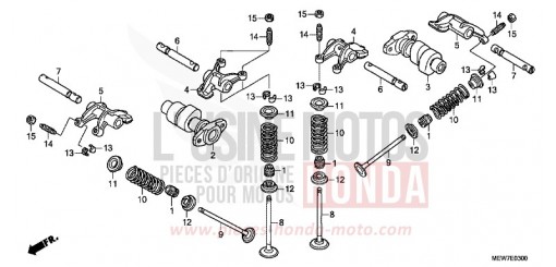 CAMSHAFT/VALVE NT700VA6 de 2006