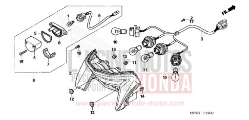 TAILLIGHT NT700VA7 de 2007