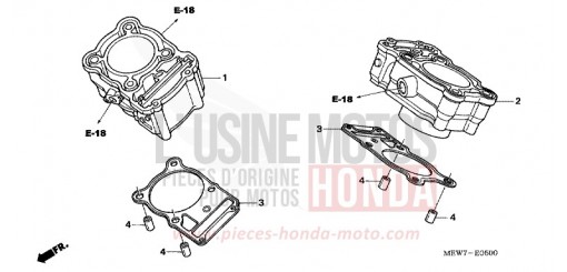 CYLINDER NT700VAA de 2010