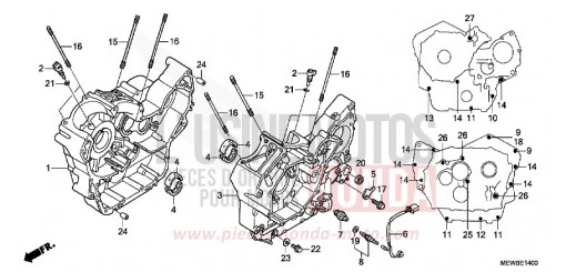 CRANKCASE NT700VAB de 2011