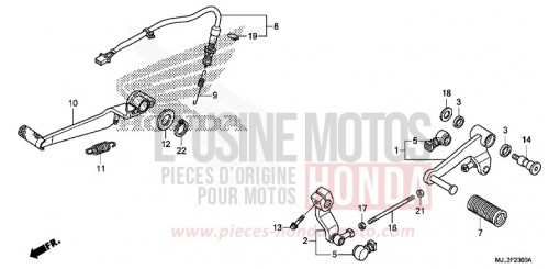 PEDAL NC700XDE de 2014