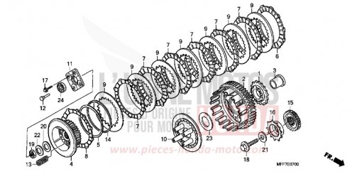 CLUTCH XL700VA9 de 2009