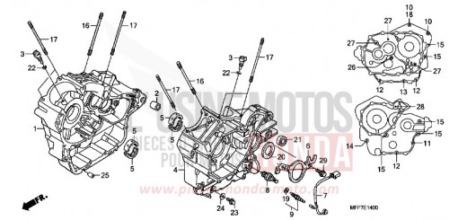 CRANKCASE XL700VA9 de 2009