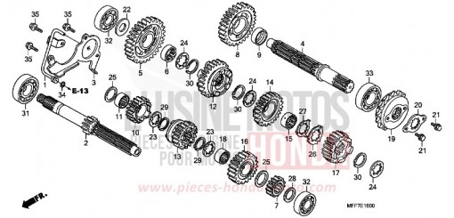 TRANSMISSION XL700VAA de 2010