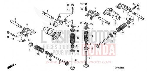 CAMSHAFT/VALVE XL700VAB de 2011
