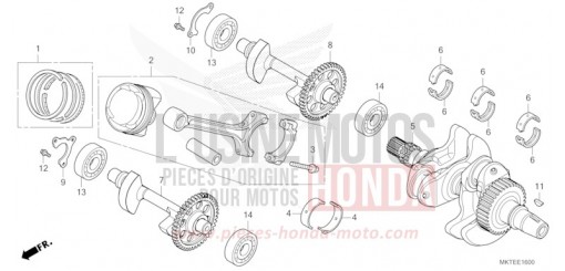 CRANKSHAFT/PISTON ADV750S de 2025