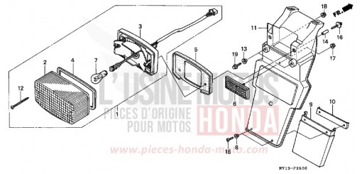 TAILLIGHT XRV750T de 1996