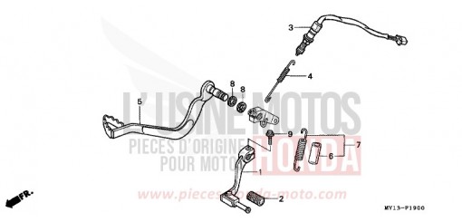 PEDAL XRV750V de 1997