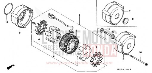 GENERATORE CB750F2N di 1992